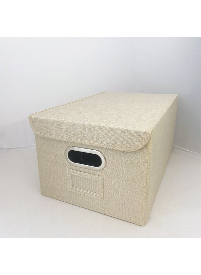 Fabric and Linen storage box for office and study - Image 2